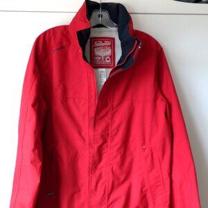 NWOT Tribord Waterproof Breathable Jacket Size Medium Men Red Nylon Full Zip